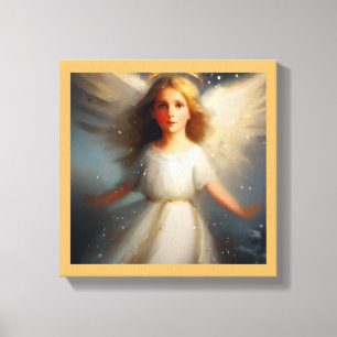 Kerstengel 2 canvas afdruk