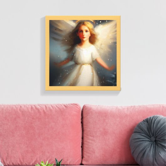 Kerstengel 2 canvas afdruk (Insitu (Woonkamer))