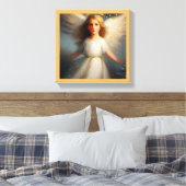 Kerstengel 2 canvas afdruk (Insitu (Slaapkamer))