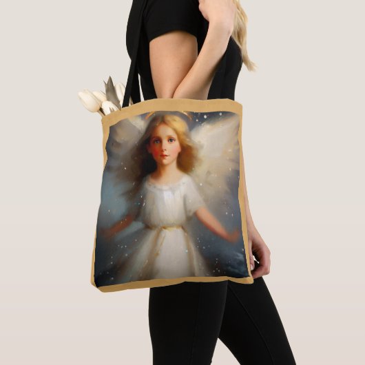 Kerstengel 2 tote bag (Dichtbij)
