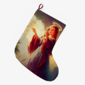 Kerstengel 3 grote kerstsok (Voorkant (Hangend))