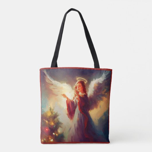 Kerstengel 3 tote bag (Achterkant)