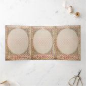 kerstengel 3 - Wenskaart Drieluik Wenskaart (Binnen)