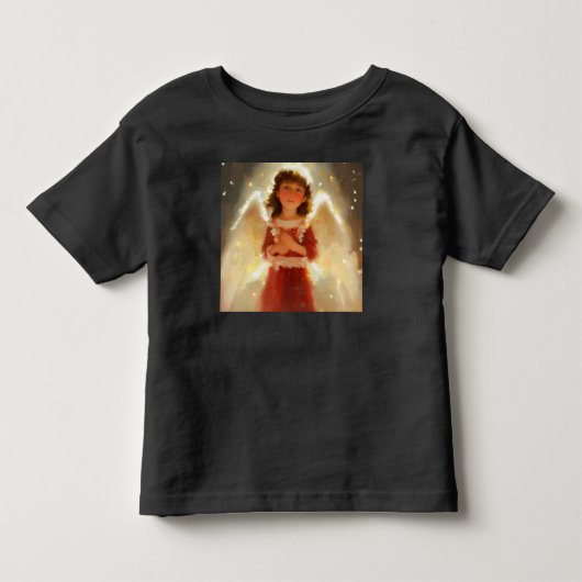 Kerstengel 4 kinder shirts (Voorkant)