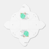 Kerstengel aangepaste tekst gunst vak bedankdoosjes (Uitgevouwen)