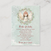 Kerstengel boeken voor baby aanvraag kaart (Voorkant)