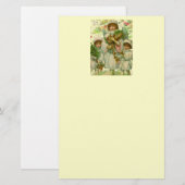 kerstengel briefpapier (Voorkant / Achterkant)
