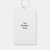 Kerstengel Cadeaulabel (Achterkant)