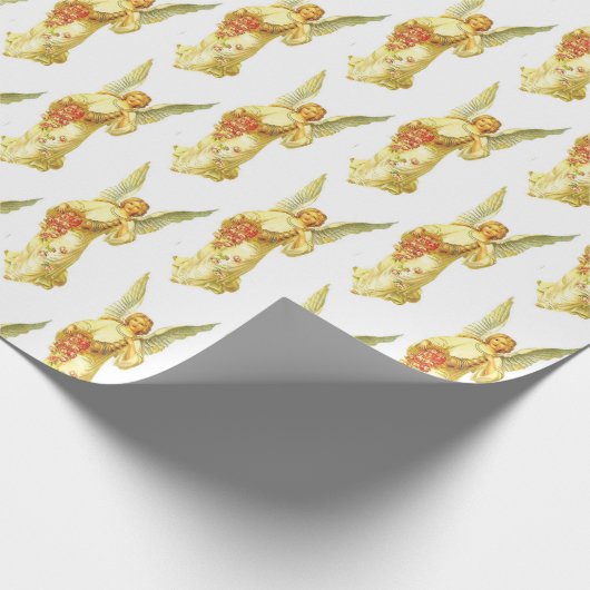 kerstengel cadeaupapier (Hoek)