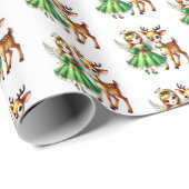 Kerstengel Cadeaupapier (Rol Hoek)