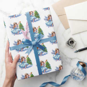 Kerstengel Cadeaupapier