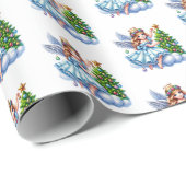 Kerstengel Cadeaupapier (Rol Hoek)