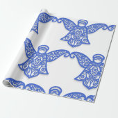 kerstengel cadeaupapier (Uitgerold)