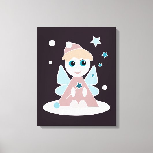 Kerstengel Canvas Afdruk (Voorkant)
