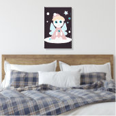 Kerstengel Canvas Afdruk (Insitu (Slaapkamer))