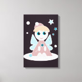 Kerstengel Canvas Afdruk (Voorkant)