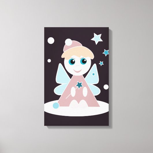Kerstengel Canvas Afdruk (Voorkant)