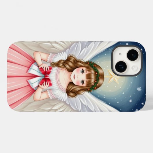 kerstengel Case-Mate iPhone case (Achterkant (horizontaal))