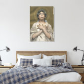 Kerstengel (door Erulo Eroli) Canvas Afdruk (Insitu (Slaapkamer))