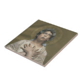 Kerstengel (door Erulo Eroli) Tegeltje (Zijkant)