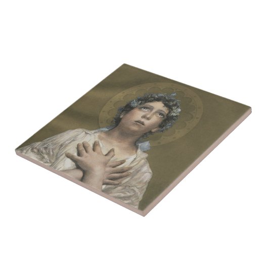 Kerstengel (door Erulo Eroli) Tegeltje (Zijkant)