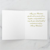 Kerstengel en kind uit de oude doos kaart (Binnen)