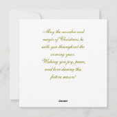 Kerstengel en kind uit het verleden  feestdagenkaart (Achterkant)