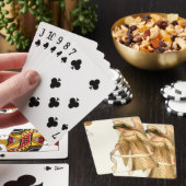 Kerstengel en siervoorwerpen pokerkaarten (Insitu)