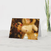 kerstengel feestdagen kaart (Voorkant)