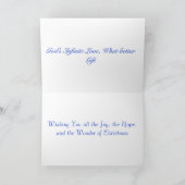 kerstengel feestdagen kaart (Binnen)