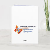 kerstengel feestdagen kaart (Achterkant)