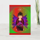 Kerstengel Feestdagen Kaart (Voorkant)