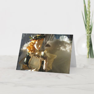 kerstengel feestdagen kaart