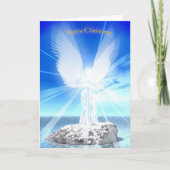 kerstengel feestdagen kaart (Voorkant)