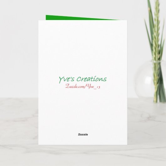 kerstengel feestdagen kaart (Achterkant)