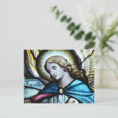 kerstengel feestdagenkaart (Staand voorkant)