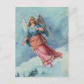 kerstengel feestdagenkaart (Voorkant)