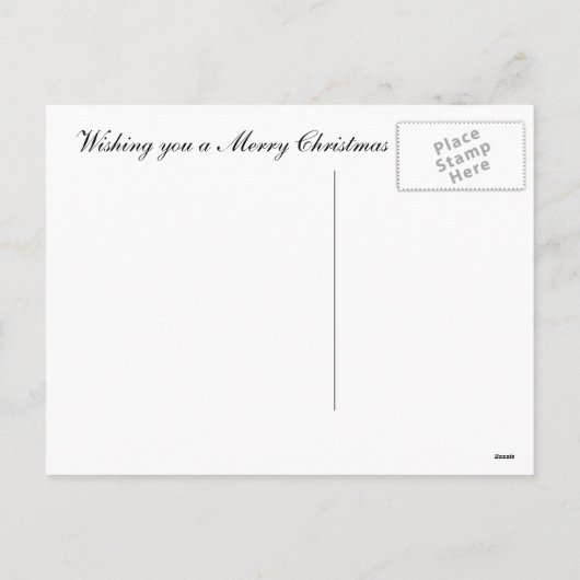 kerstengel feestdagenkaart (Achterkant)