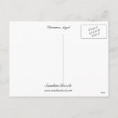 kerstengel feestdagenkaart (Achterkant)