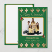 Kerstengel foto feestdagenkaart (Voorkant / Achterkant)