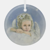 kerstengel glas ornament (Voorkant)