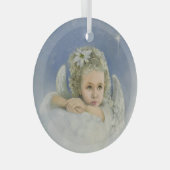 kerstengel glas ornament (Voorkant Rechts)