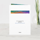 Kerstengel haai blij met kerstkaart kaart (Achterkant)