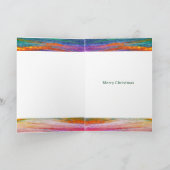 Kerstengel haai blij met kerstkaart kaart (Binnen)