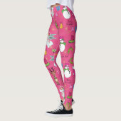 Kerstengel, hert en sneeuwman leggings (Links)