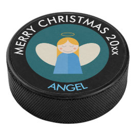 kerstengel hockey puck