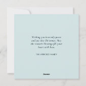 Kerstengel in pastel uit vroeger tijden feestdagenkaart (Achterkant)