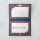 Kerstengel in Sterrenhemel Kerstkaart Kaart (Binnen)