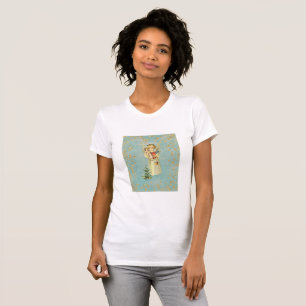 Kerstengel in vintage stijl t-shirt