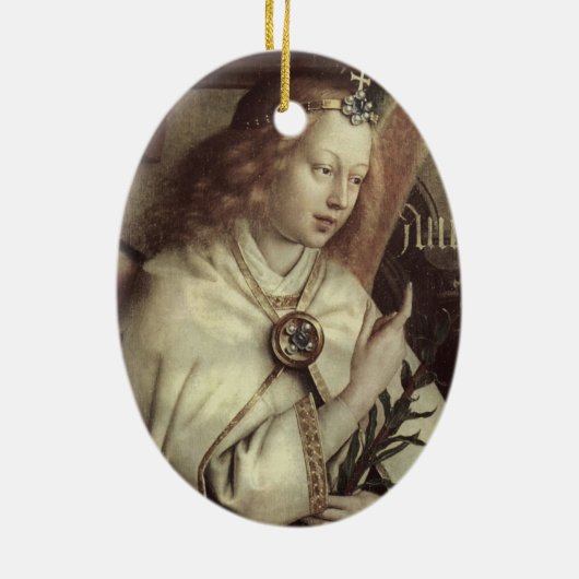 Kerstengel, Jan van Eyck Keramisch Ornament (Achterkant)